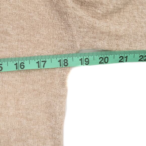 Revolve One Grey Day Linen Blend Crew Neck Sweater In Oatmeal Size Large - Picture 7 of 11